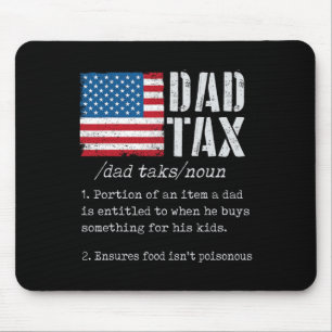 Vater Tax Definition Herren Funny Vatertag 6 Mousepad