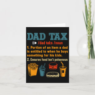 Vater Tax Definition Herren Funny Vatertag 7 Karte