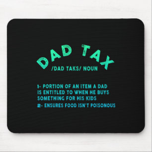 Vater Tax Definition Herren Funny Vatertag 9 Mousepad