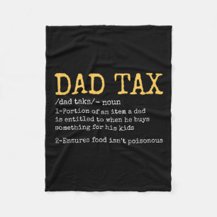 Vater Tax Definition Herren Funny Vatertag Retro 1 Fleecedecke