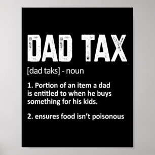 Vater Tax Definition Mens Womens Vatertag Poster