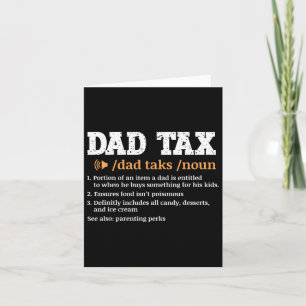 Vater Tax Definition Retro Vintag Karte