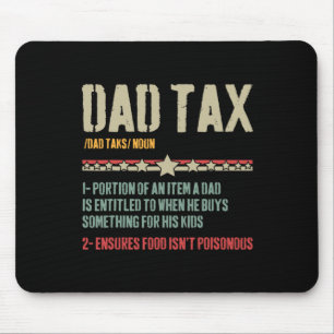 Vater Tax Definition Sarcastic Funny Vatertag Mousepad