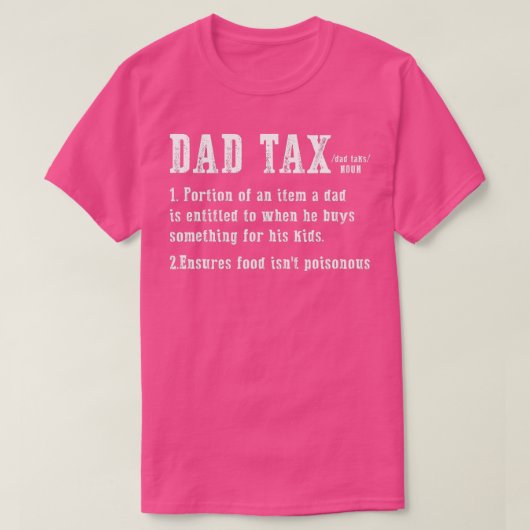 Vater Tax Definition Teil eines Elements Ein Vater T-Shirt (Design vorne)