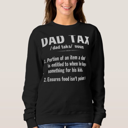 Vater Tax Definition Vater Sweatshirt (Vorderseite)