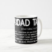 Vater Tax Definition Vatertag Kaffeetasse (VorderseiteRechts)