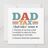 Vater Tax - Definition von "Funny Vaterhood" (Vorderseite)