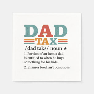 Vater Tax - Definition von "Funny Vaterhood" Serviette