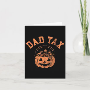Vater Tax Halloween Trick oder behandeln Candy Pum Karte