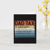 Vater Tax Sarcastic Vathers Day Phantastische Vate Karte (Gelbe Blume)