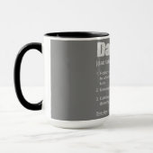 Vater Tax Tasse - Geburtstagsgeschenk Tasse (Links)
