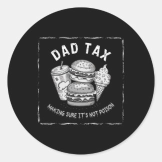 Vater Tax Unglaublich witzig Design für Vatertag Runder Aufkleber