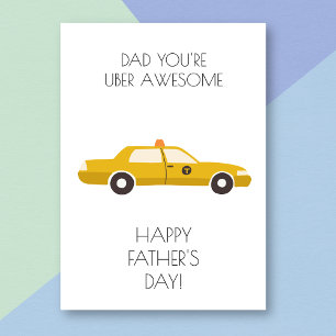 Vater Taxi Funny Vatertag Card Karte