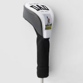 Vater-Team ein Foto sportlich schwarz Golf Headcover (angewinkelt)