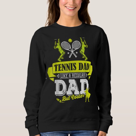 Vater Tennis Player Trainer für Fa. Sweatshirt (Vorderseite)