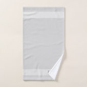 Vater-Text auf leicht silbergrauen Farbtönen Badhandtuch Set (Handtuch)