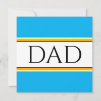 VATER Text Fun Sky Blue Orange Black Stripes