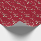 Vater-Text im Design des nautischen Seils Geschenkpapier (Ecke)