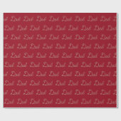Vater-Text im Design des nautischen Seils Geschenkpapier (Flach)