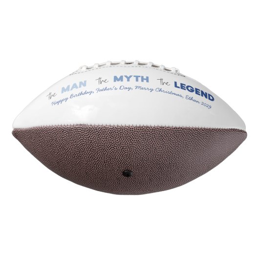 VATER The Man Myth Legend Blue Gradient Foto Football (Gedreht 270)