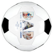 VATER The Man Myth Legend Blue Gradient Foto Fußball (Gedreht)