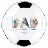 VATER The Man Myth Legend Blue Gradient Foto Fußball (Vorderseite)