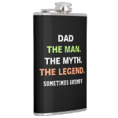 Vater The Man Myth Legend Grumpf Zitat Flachmann (Rechts)