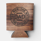 Vater The Man Myth Legend Holzpyrografie Dosenkühler (Vorderseite)