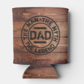 Vater The Man Myth Legend Holzpyrografie Dosenkühler (Rückseite)