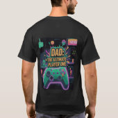 VATER: The Ultimate Player One - Retro Gaming Vate T-Shirt (Rückseite)