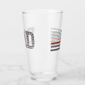 Vater Thin Red Line Feuerwehrmann Vater Amerika Fl Glas (Links)