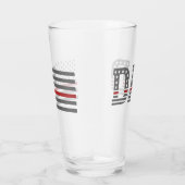 Vater Thin Red Line Feuerwehrmann Vater Amerika Fl Glas (Rechts)