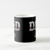Vater Thin Red Line Feuerwehrmann Vater Gönnt Wein Kaffeetasse (Mittel)