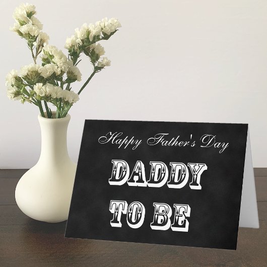 Vater to Be or Daddy to Be Vathers Day Card Karte