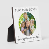 Vater-Tochter-benutzerdefiniertes Foto Fotoplatte (Vorderseite)