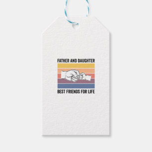 Vater-Tochter-Beste Freunde fürs Leben Vintage-Des Geschenkanhänger