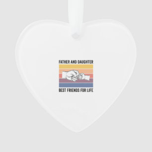 Vater-Tochter-Beste Freunde fürs Leben Vintage-Des Ornament