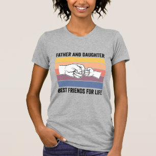Vater-Tochter-Beste Freunde fürs Leben Vintage-Des T-Shirt