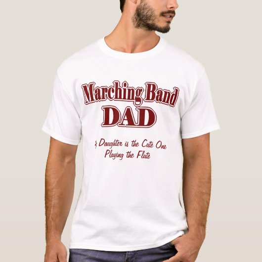 Vater/Tochter der marinierenden Band T-Shirt (Vorderseite)