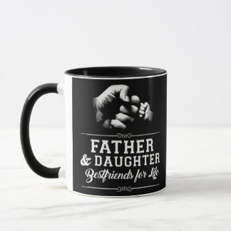 Vater Tochter Freunde Fist Bump Vater Vater Tasse