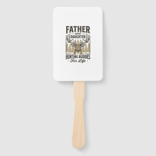 Vater-Tochter-Jagdbuddie-Hirsch-Shirt-Design_ Fächer