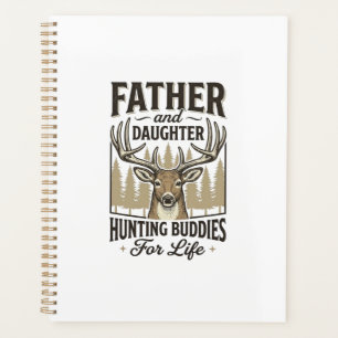 Vater-Tochter-Jagdbuddies Hirsch-Shirt-Design_ Planer