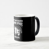 Vater Tochter Jagdpartner für Lebensgeschenk Verwandlungstasse (VorderseiteRechts)