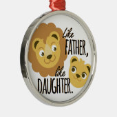 Vater-Tochter Ornament Aus Metall (Rechts)