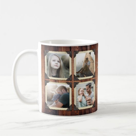 Vater-Tochter personalisiertes Instagram Kaffeetasse (Links)