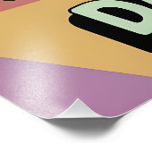 Vater-Tochter Retro Kunstmuseum Monte San Giorgio Fotodruck (Ecke)