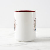 Vater-Tochter-Sohn-Upload-Foto des ersten Vaters Zweifarbige Tasse (Mittel)