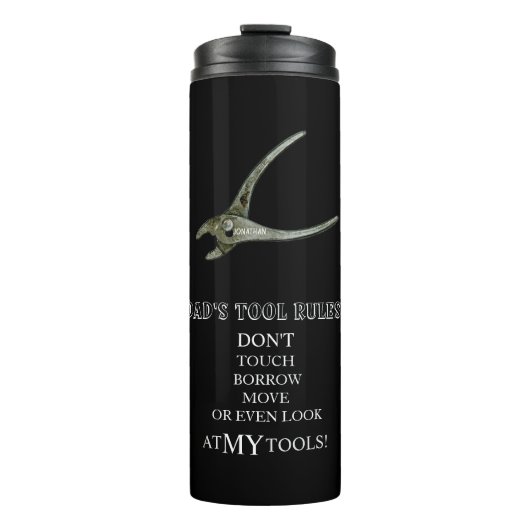 VATER TOOL REGELN WORKSHOP GARAGE THERMOSBECHER (Vorderseite)