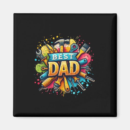 Vater Tools Handwerker Vater Daddy Vatervater Tag Magnet (Vorne)