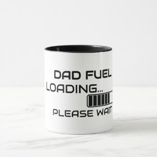 Vater-Treibstoff Ladende minimalistischer Kaffeebe Tasse